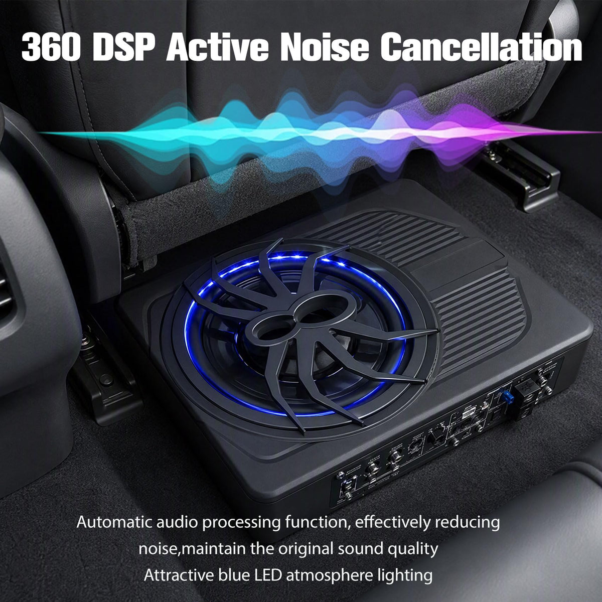 800W Under Seat Subwoofer with Amp H234856