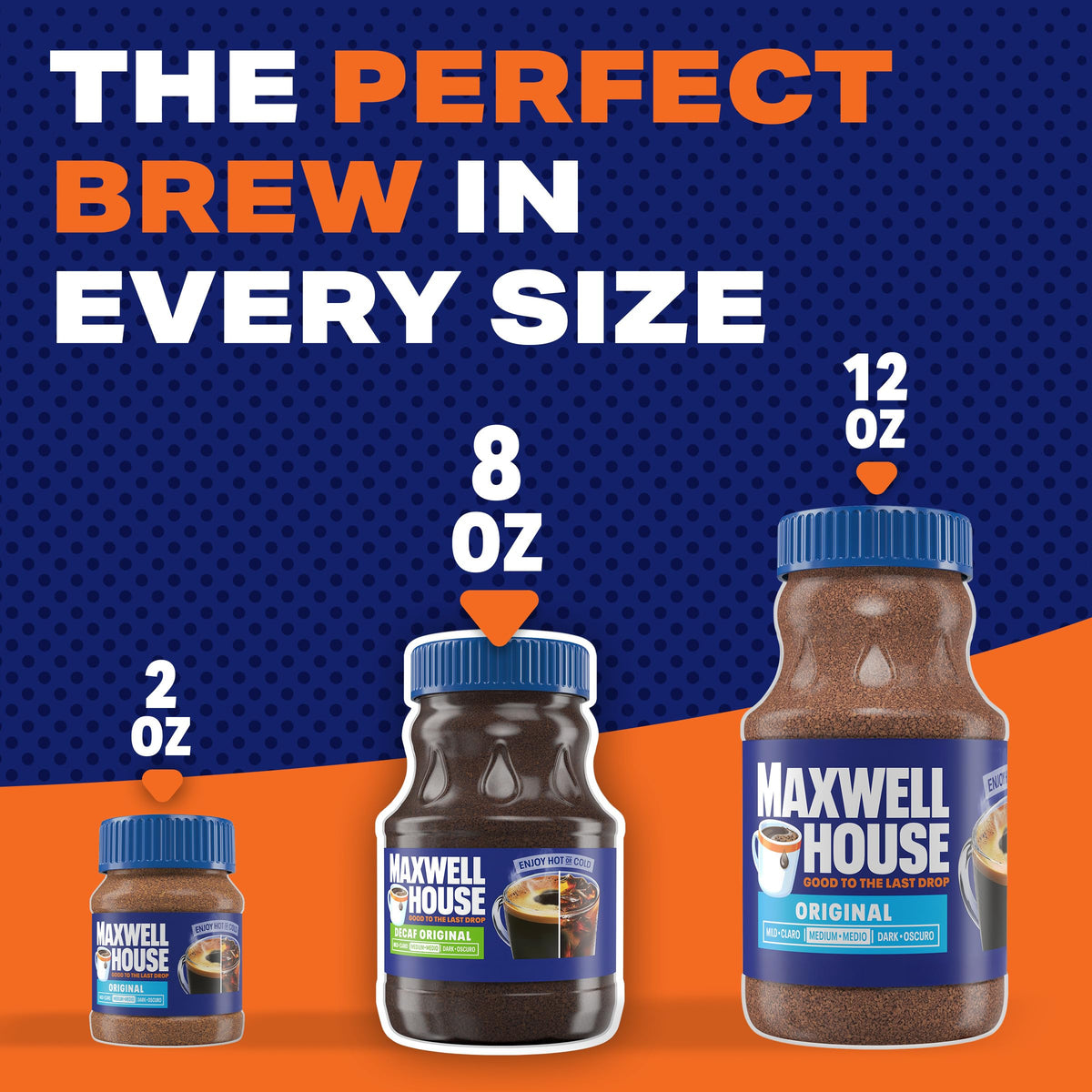 Instant Coffee, Original Roast Decaffeinated, 8 oz Jar R7157