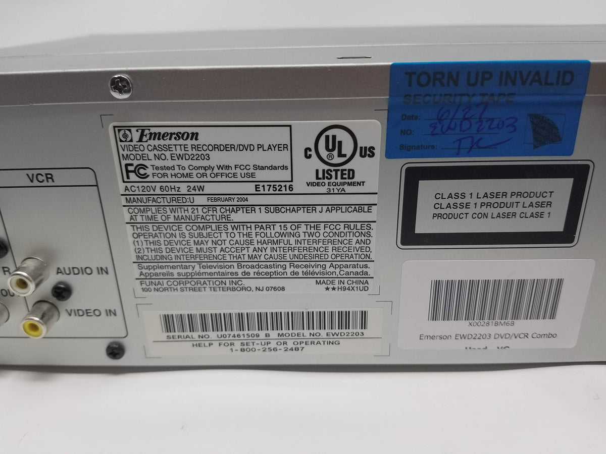 DVD/VCR Combo Z1547