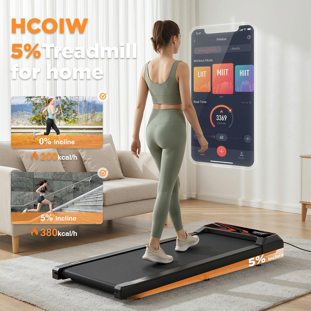 2.5HP Portable Compact Treadmill with Incline and Remote L412499