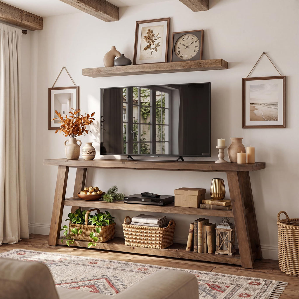 63" Solid Wood TV Stand Y1324