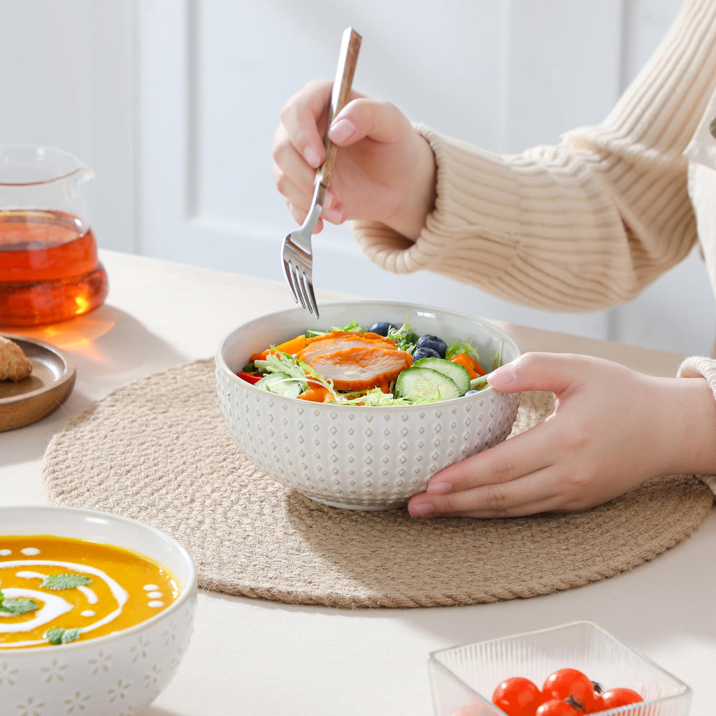 30 Ounce Ceramic Soup Bowls Set of 4 T175