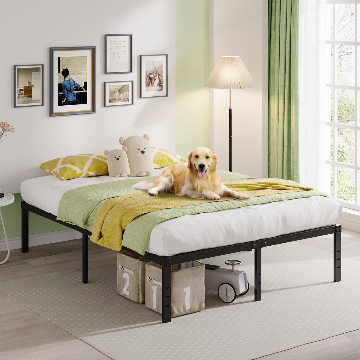 Queen Bed Frame with Storage X458530