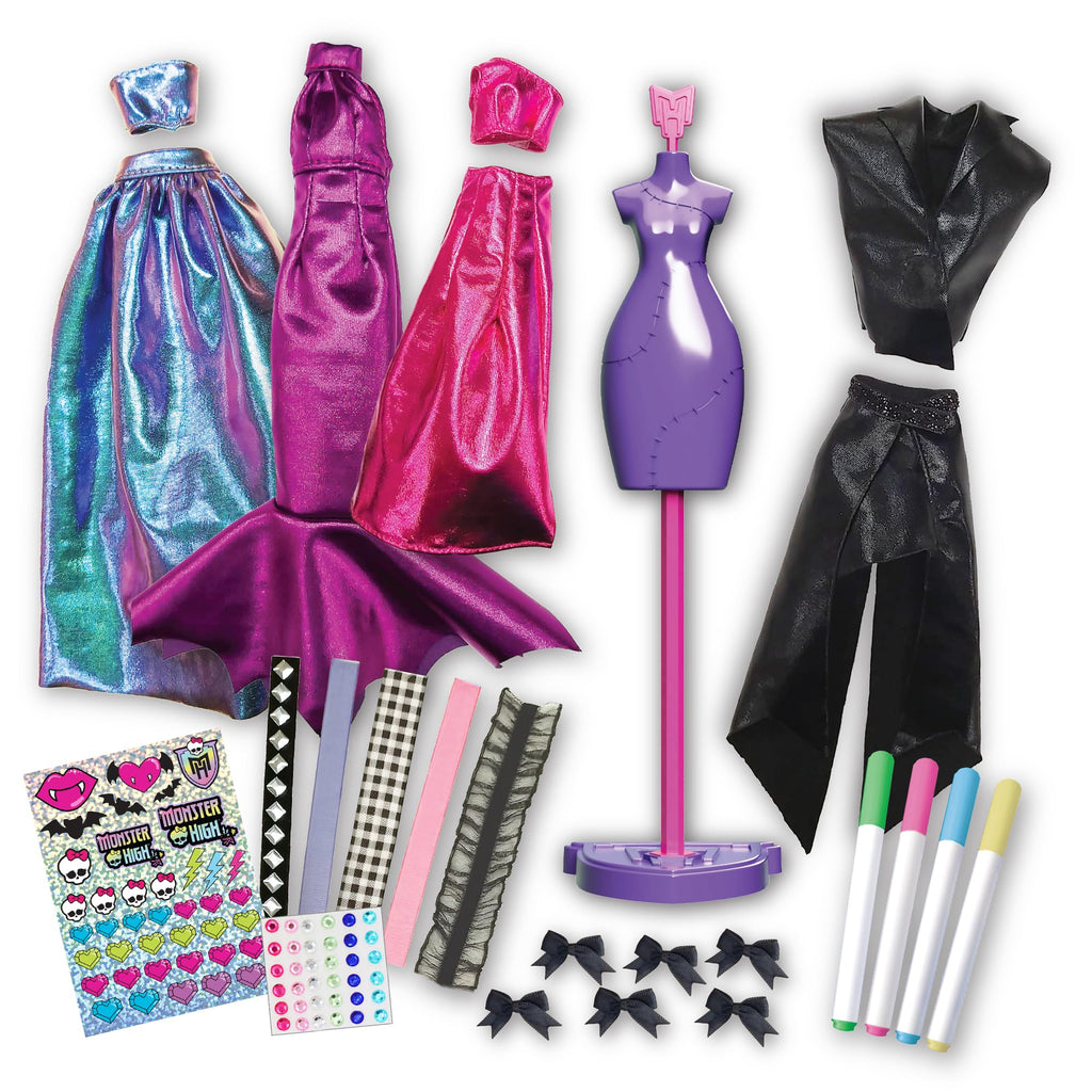 DIY Doll Clothing Craft Kit with Fabric & Sketchbook U401
