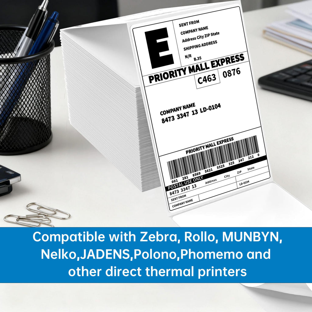 4x6 Thermal Labels 100/Stack V54097