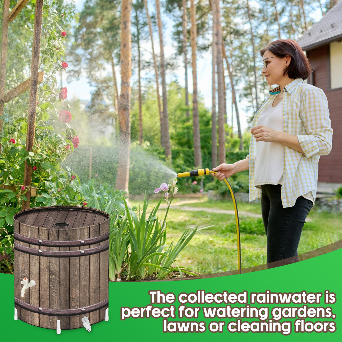 50 Gallon Collapsible Rain Barrel B810039