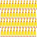 50 Pcs Yellow Rubber Chickens B25484