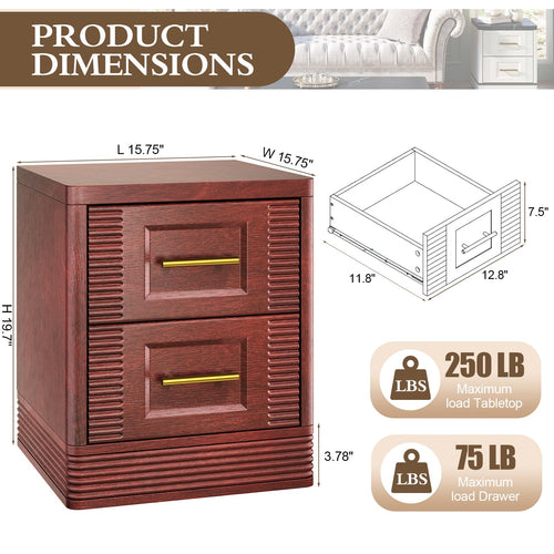 2 Drawer Nightstand P9011