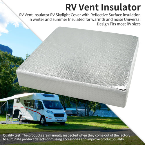 14"x14"x3" RV Vent Insulator (1-Pack) Reflective Skylight Cover Y5124