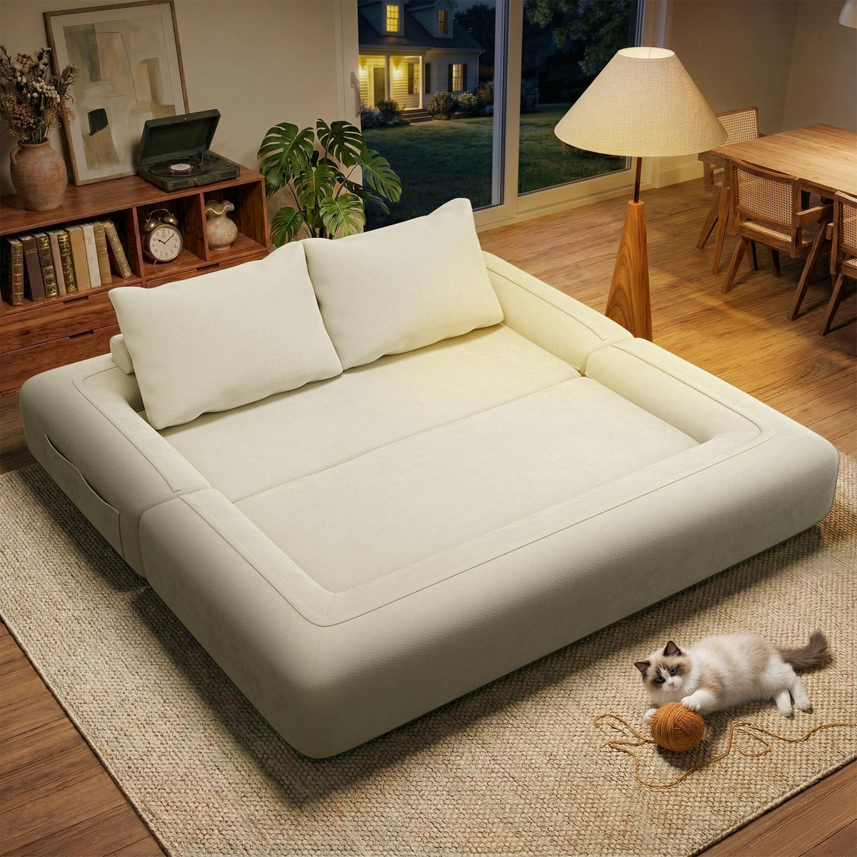 75'' Convertible Sofa Bed Queen W637998