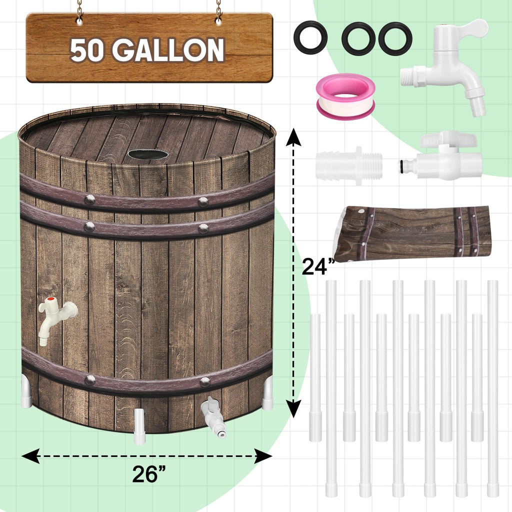 50 Gallon Collapsible Rain Barrel B810039
