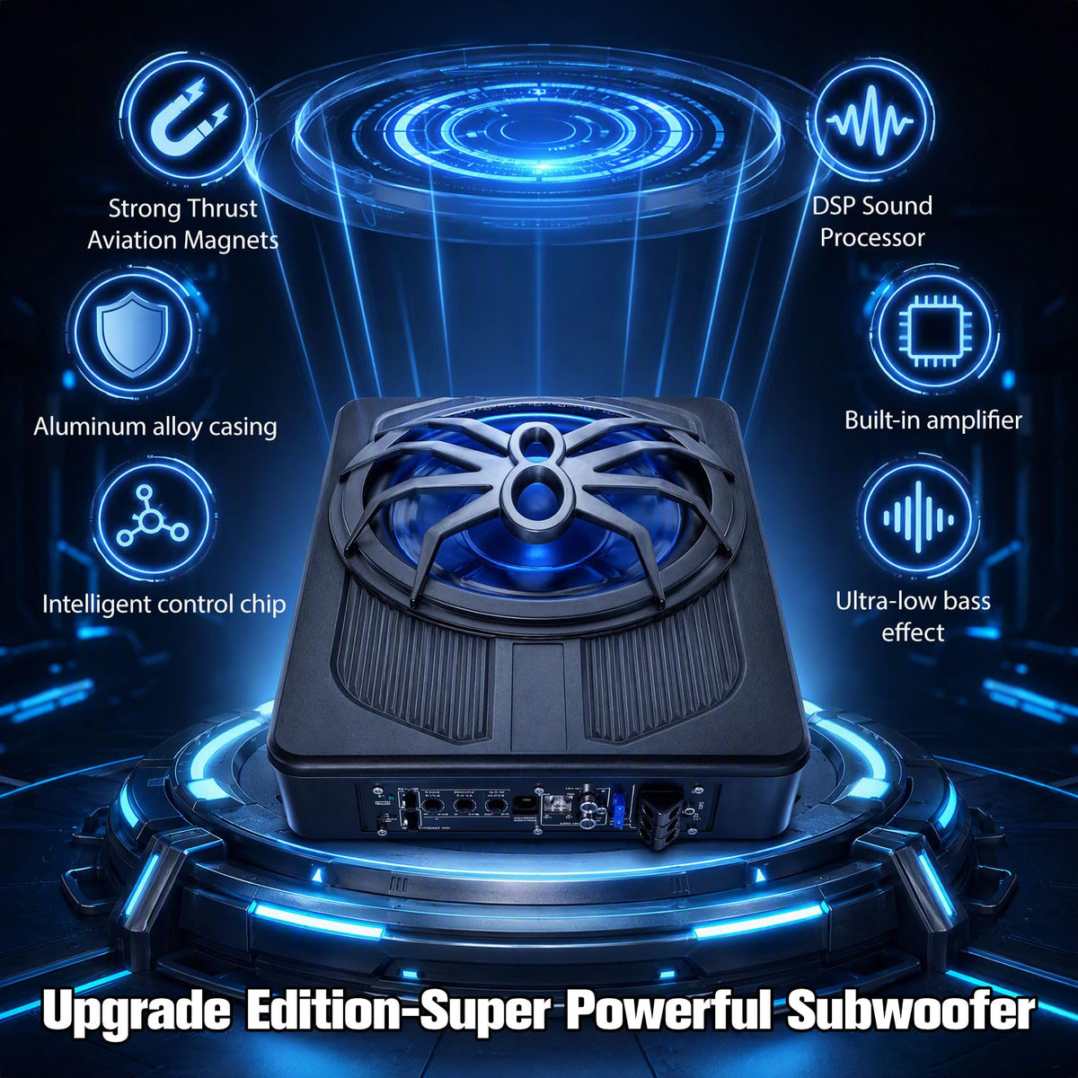 800W Under Seat Subwoofer with Amp H234856