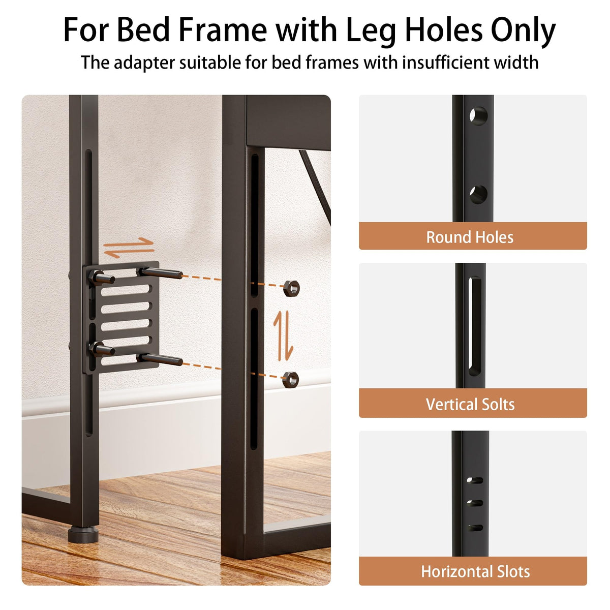 King Size Headboard with LED Light, Outlets and USB Ports, Storage Rack, Rustic Brown N70260