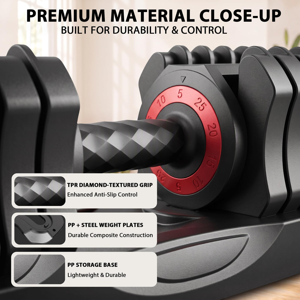 25 lb Adjustable Dumbbell Set N2363