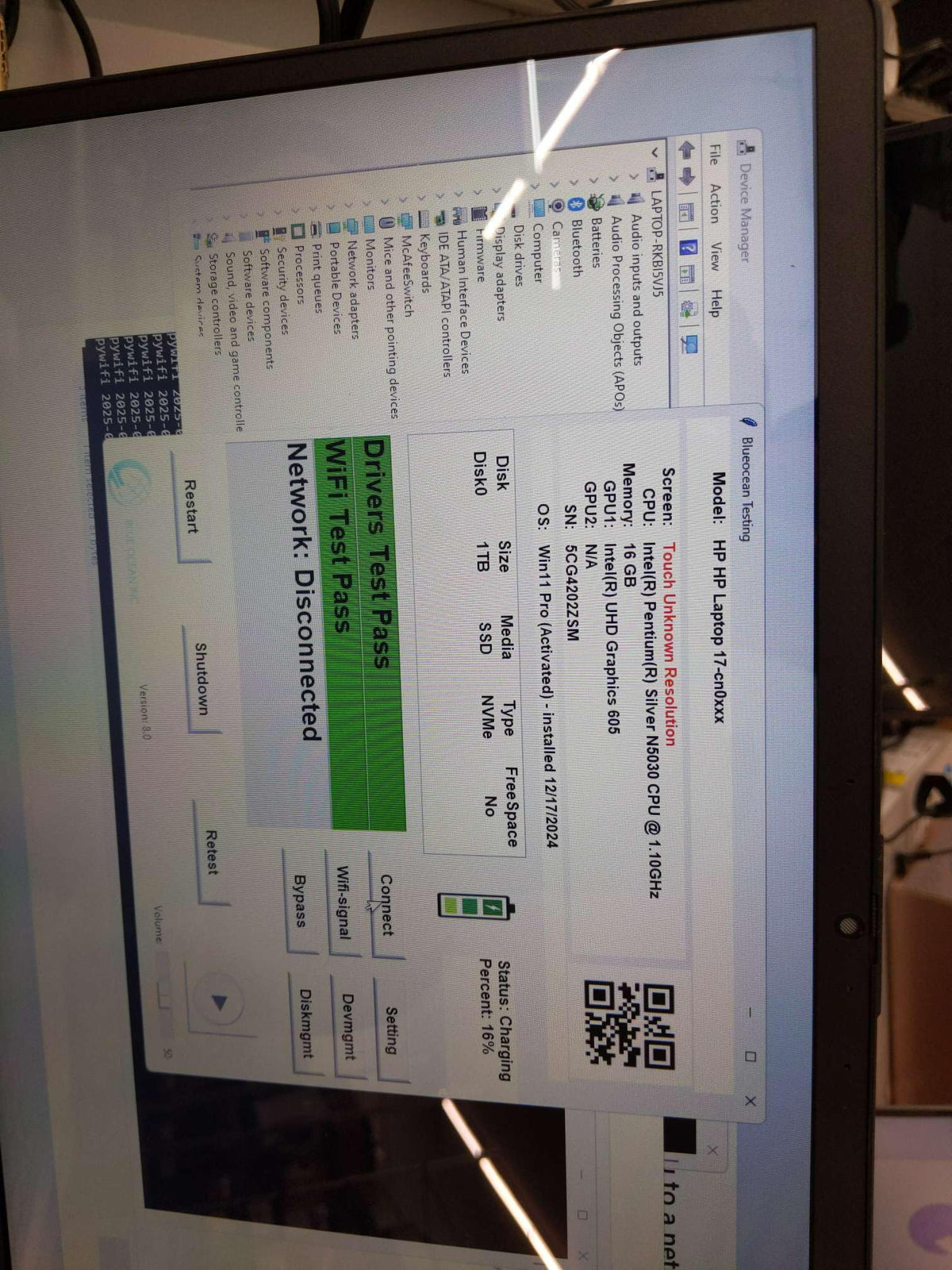 17.3" Touchscreen HD+ Business Laptop, Intel Pentium Silver N5030, 16GB DDR4 RAM, 1TB PCIe SSD, Windows 11 Pro N511