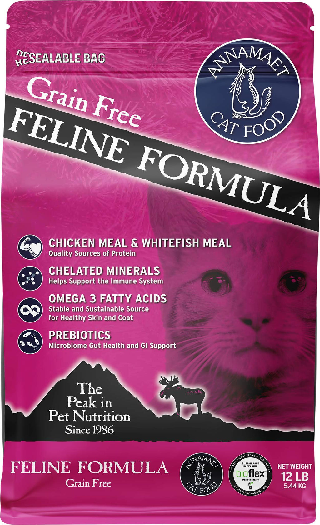 Grain-Free Chicken & Fish Dry Cat Food 12-lb Bag K855