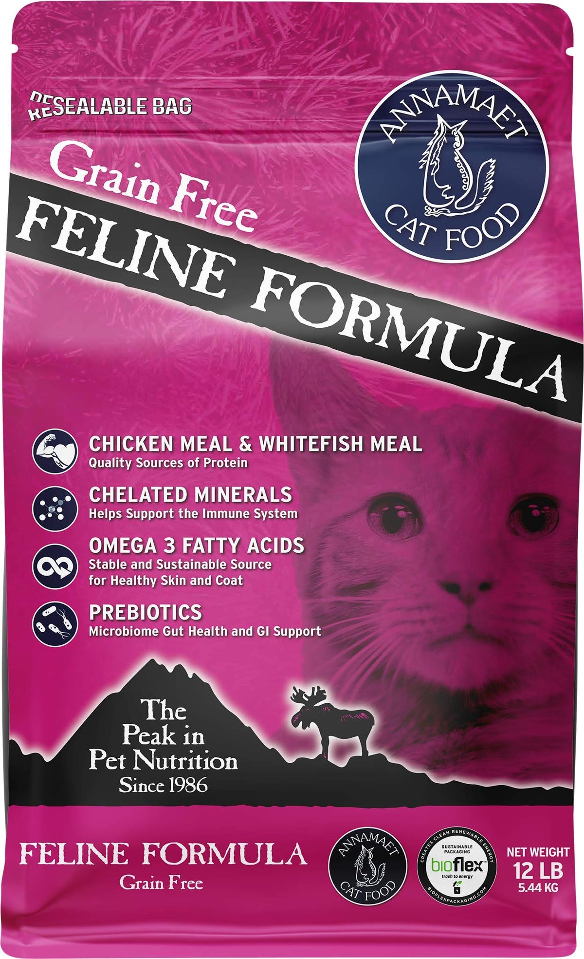 Grain-Free Chicken & Fish Dry Cat Food 12-lb Bag K855