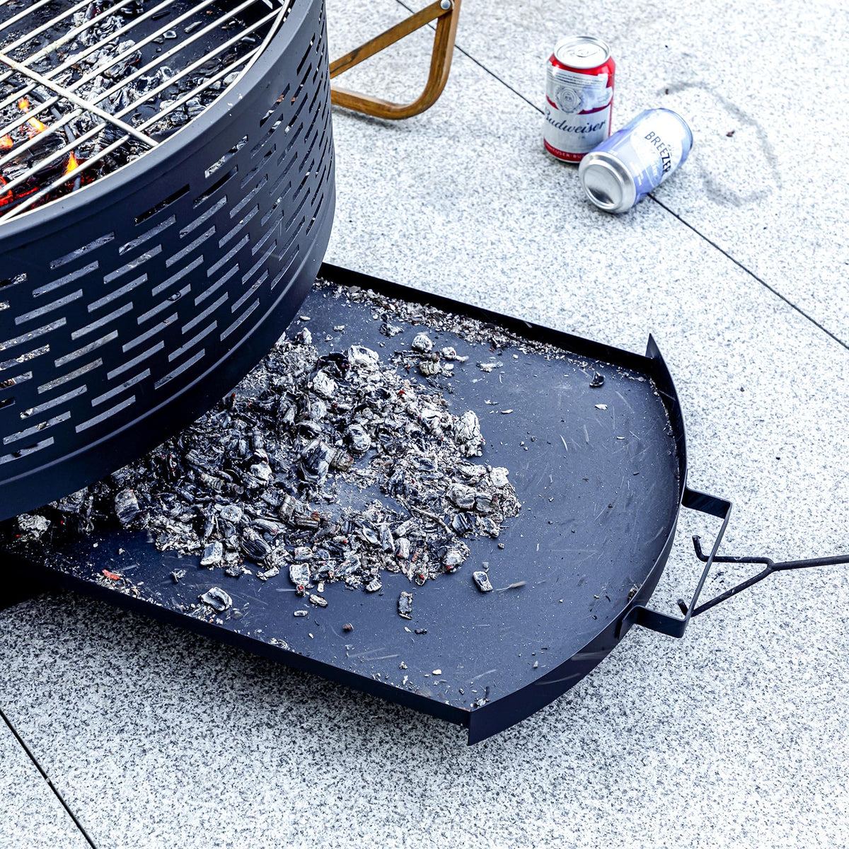32 Inch Wood Burning Fire Pit with Grill & Lid T2109