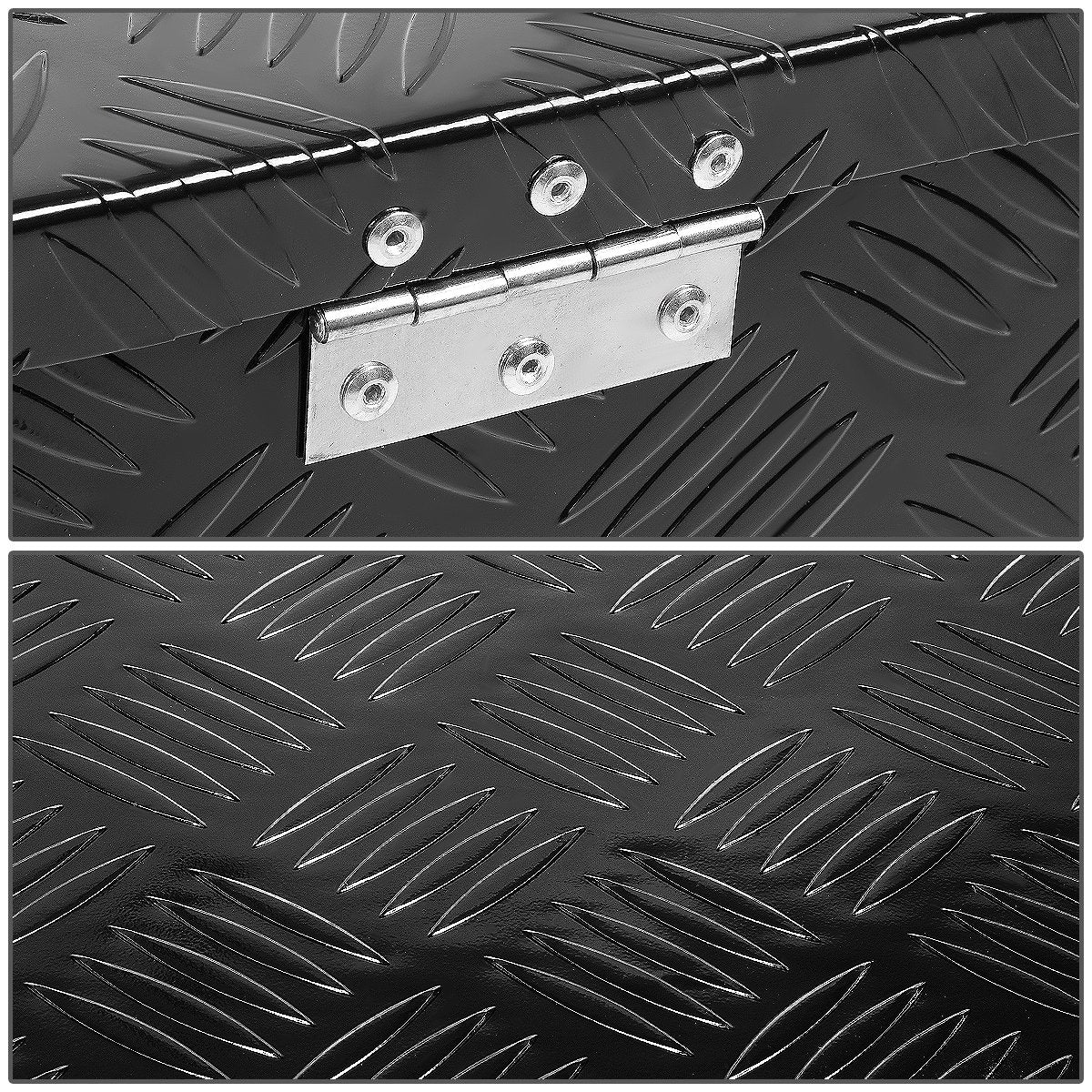 39" Black Aluminum Truck Bed Tool Box with Key Lock I80821