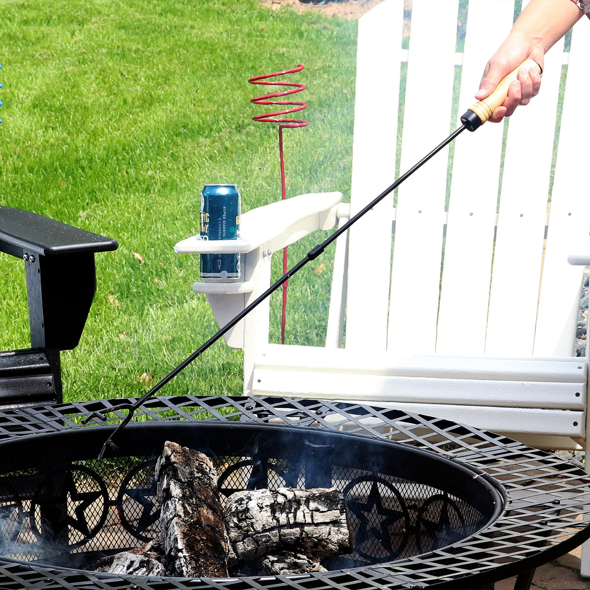 32-Inch Steel Fire Pit Poker Stick N8042